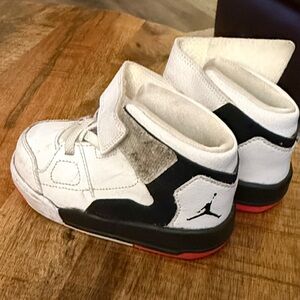 Kids White and Black Sneakers